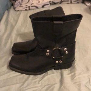 Motorcycle boots leather women’s 8